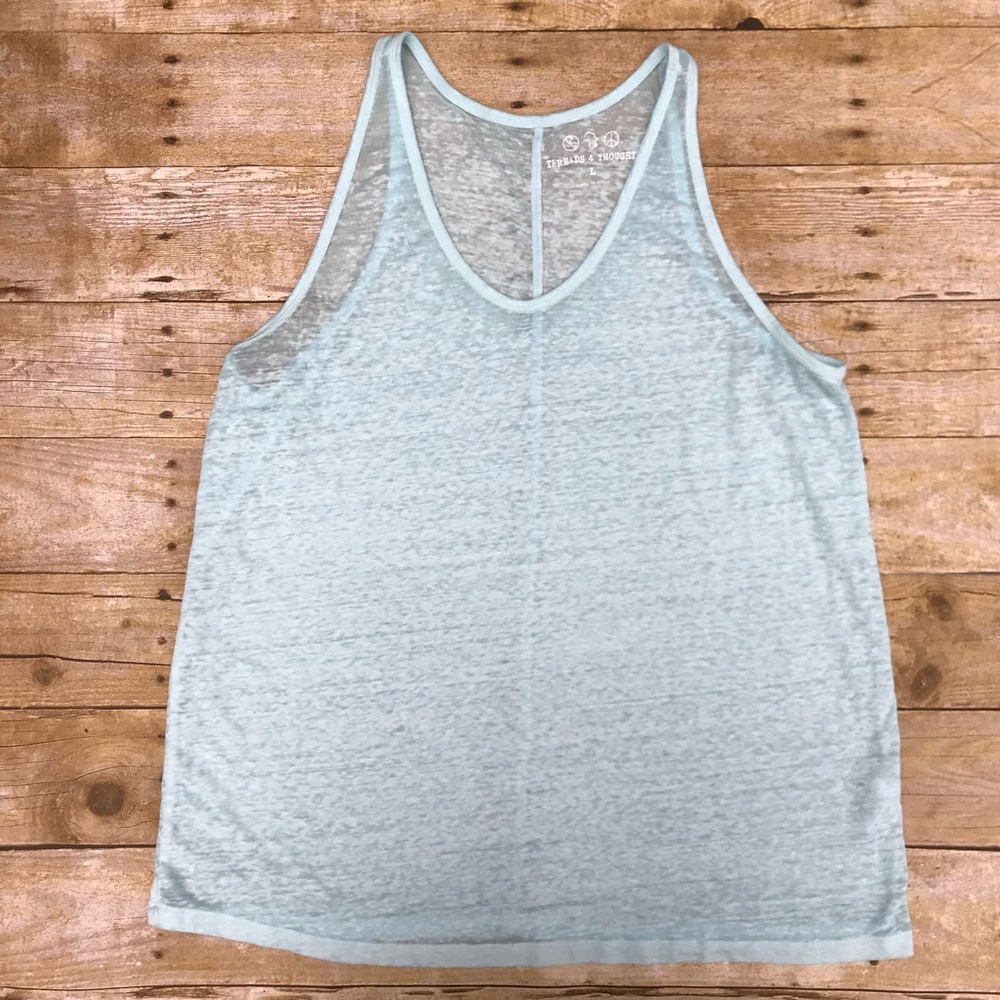 Threads 4 Thought blue Burnout tank